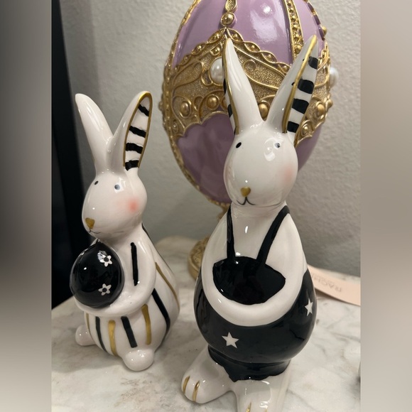 Modern Bunny Easter Bunny Set of 2 - Picture 6 of 9